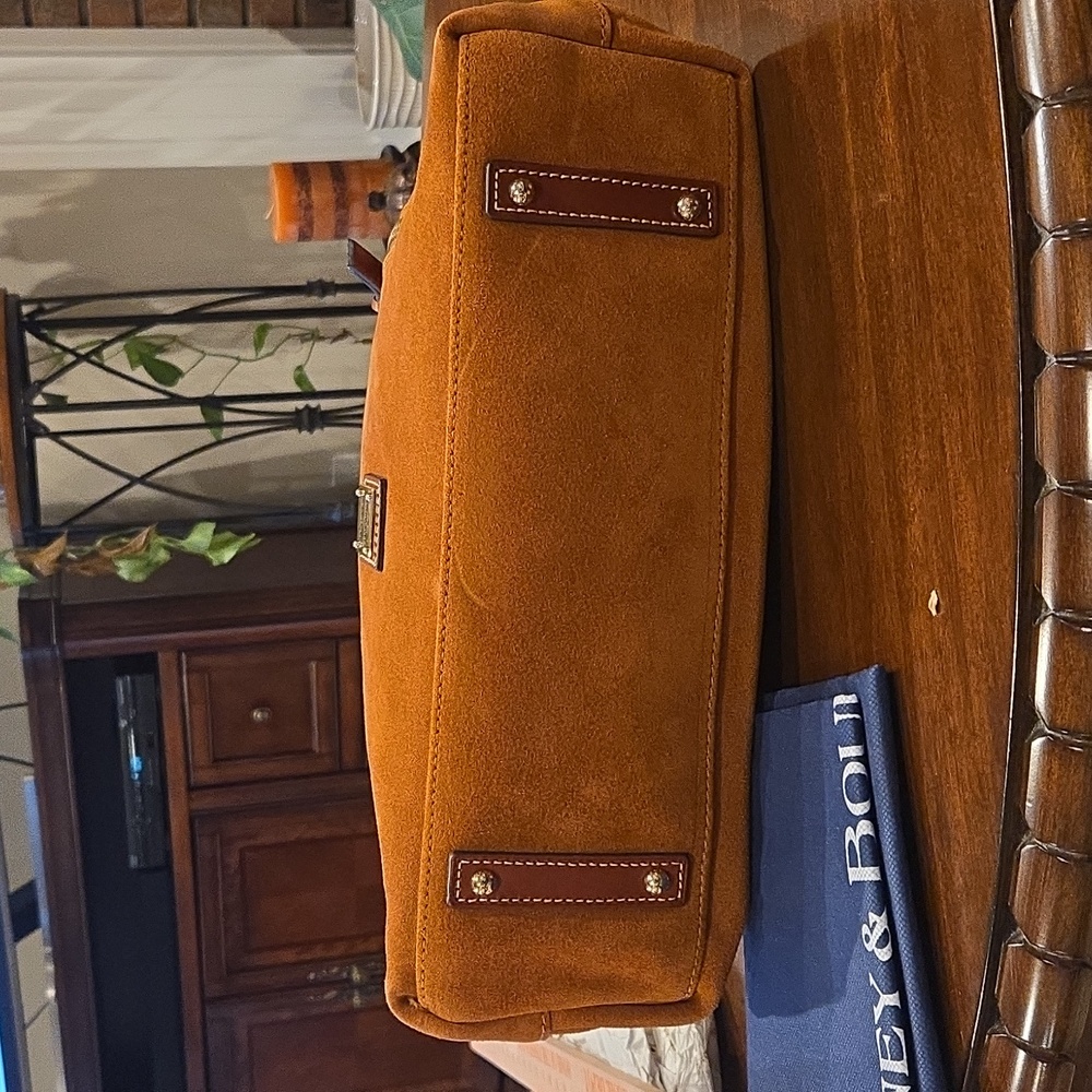 Dooney & Bourke Honey Suede Cooper Shoulder Bag - Picture 7 of 7